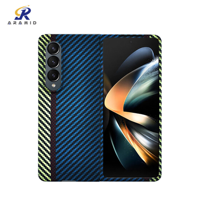 Vỏ điện thoại di động sợi carbon Aramid Kevlar cho Samsung Fold 4