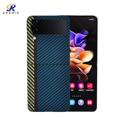 Màu sắc hỗn hợp tùy chỉnh Logo Aramid Fiber Case cho Samsung Flip 4