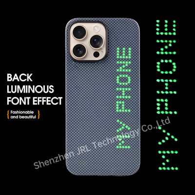 Glow In The Dark Super Light Aramid Carbon Fiber Mobile Cover cho iPhone 17 Pro