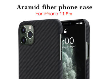 Ốp lưng điện thoại dạng sợi mờ Aramid cho iPhone 11 Pro Twill Style Chức năng bảo vệ
