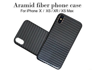 Fall Proof Black Glossy Kết thúc Vỏ điện thoại Aramid Fiber cho iPhone X