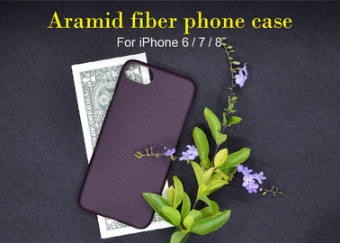 Không có màu Fading bền mờ Kết thúc Vỏ điện thoại Aramid Fiber cho iPhone 8