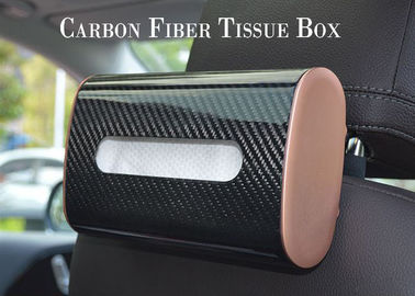 Chống ăn mòn Twill Carbon Fiber Tissue Box cho xe hơi