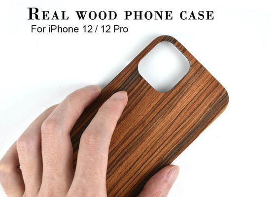 Vỏ điện thoại bằng gỗ thật chống bụi bẩn iPhone 12