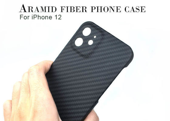 Ốp lưng chống sốc Aramid iPhone 12 Matte Finish Vỏ điện thoại bằng sợi carbon Kevlar Ốp lưng di động