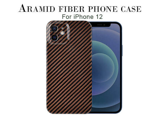 Độ dày 0,65mm Siêu nhẹ Vỏ bằng sợi carbon Aramid bóng cho iPhone 12