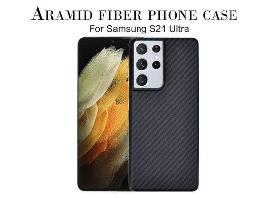 Ốp lưng siêu mỏng Samsung S21 Ultra Aramid Fiber Cover với kết cấu 3D