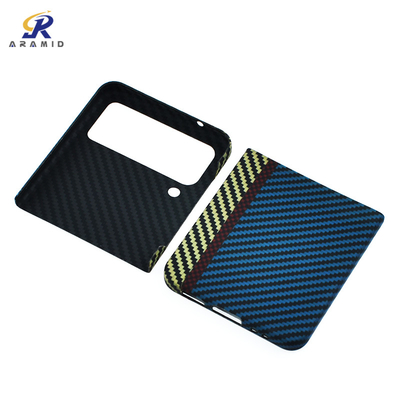 Màu sắc hỗn hợp tùy chỉnh Logo Aramid Fiber Case cho Samsung Flip 4