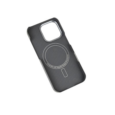 Ốp điện thoại sợi carbon aramid từ tính khung kim loại tùy chỉnh cho iPhone 16 Pro