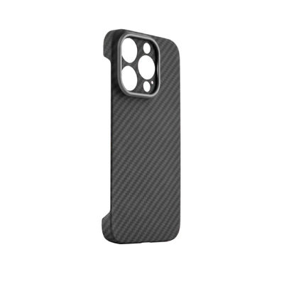 Ốp lưng điện thoại sợi carbon aramid khung cắt tùy chỉnh 2024 cho iPhone 16, dày 0.8mm và nặng 16g