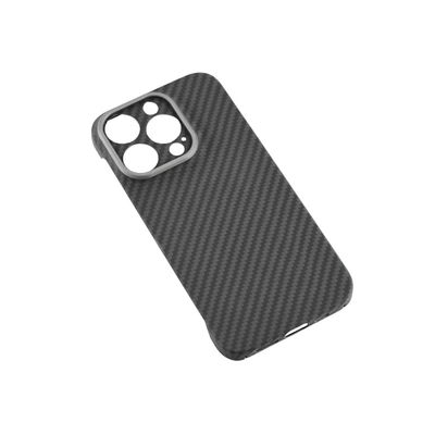 Ốp lưng điện thoại sợi carbon aramid khung cắt tùy chỉnh 2024 cho iPhone 16, dày 0.8mm và nặng 16g