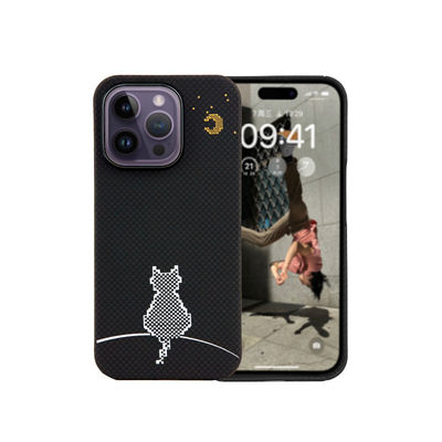 Ultra Thin 0.8mm Độ dày 16g Trọng lượng chống bụi vải Aramid Case điện thoại cho iPhone 16 Pro Max