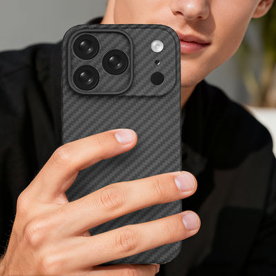 Customized Metal Frame Aramid Carbon Fiber Mobile Cover for iPhone 17 Pro Max