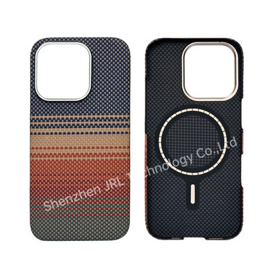 Ốp lưng điện thoại di động sợi carbon aramid siêu mỏng với họa tiết hoàng hôn tùy chỉnh cho iPhone 17 Pro