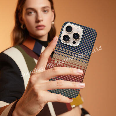 Ốp lưng điện thoại di động sợi carbon aramid siêu mỏng với họa tiết hoàng hôn tùy chỉnh cho iPhone 17 Pro