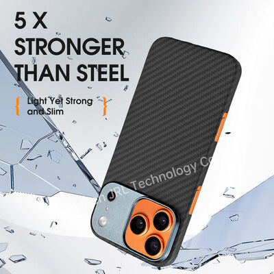 Khả năng tùy chỉnh khung kim loại Ultra Thin Aramid Carbon Fiber Mobile Cover cho iPhone 17 Pro
