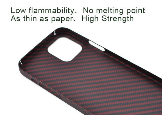 Vỏ điện thoại bằng sợi Aramid mỏng bằng giấy Vỏ iPhone bằng sợi carbon