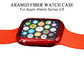 Vỏ đồng hồ bằng sợi Aramid màu đỏ bóng có khả năng chống va đập cho Apple