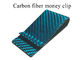 Kẹp tiền bằng sợi carbon thực có nhiều màu chống sốc nhiệt