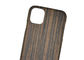 Vỏ điện thoại bằng gỗ mun khắc vân tay iPhone 11