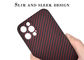 Bảo vệ toàn bộ máy ảnh Vỏ bọc sợi Aramid màu đỏ cho iPhone 12 Pro Vỏ carbon