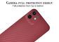 Vỏ điện thoại bằng sợi carbon iPhone 12 Mini màu đỏ Aramid Fibre Case